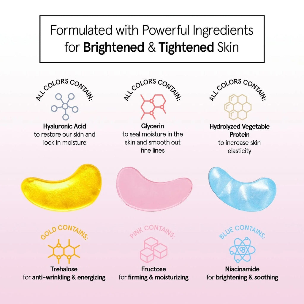 under eye mask combo (2 packs of 36 pairs)