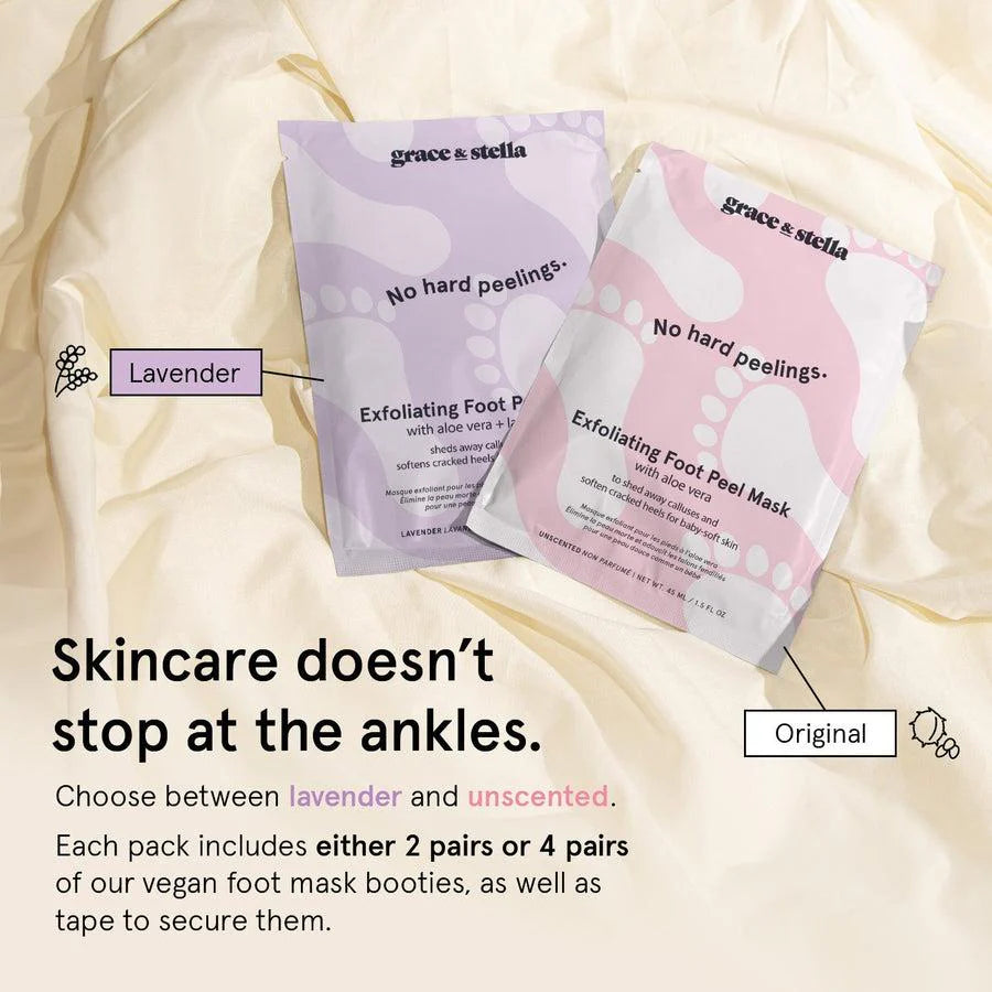 exfoliating foot peel mask