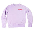 feel-good club lilac crewneck sweater