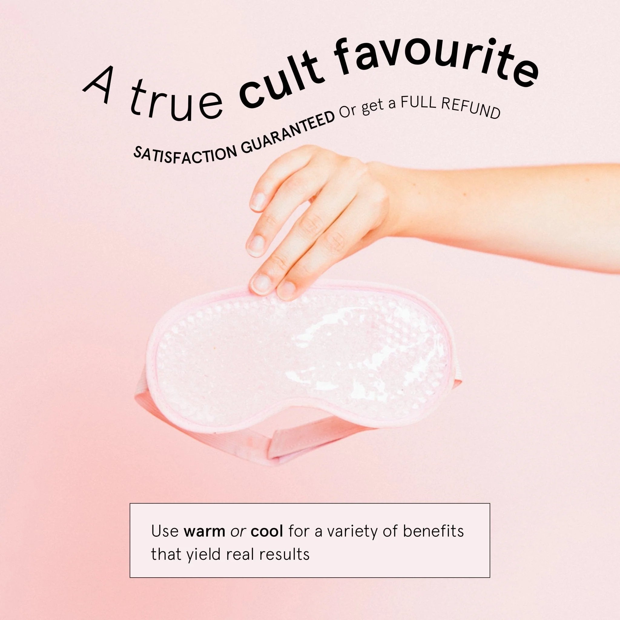 hot + cool gel bead sleep eye mask