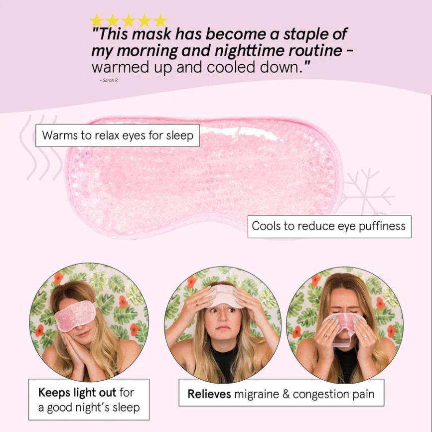 hot + cool gel bead sleep eye mask