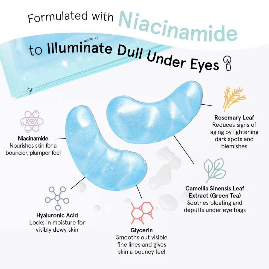 illuminating blue eye masks