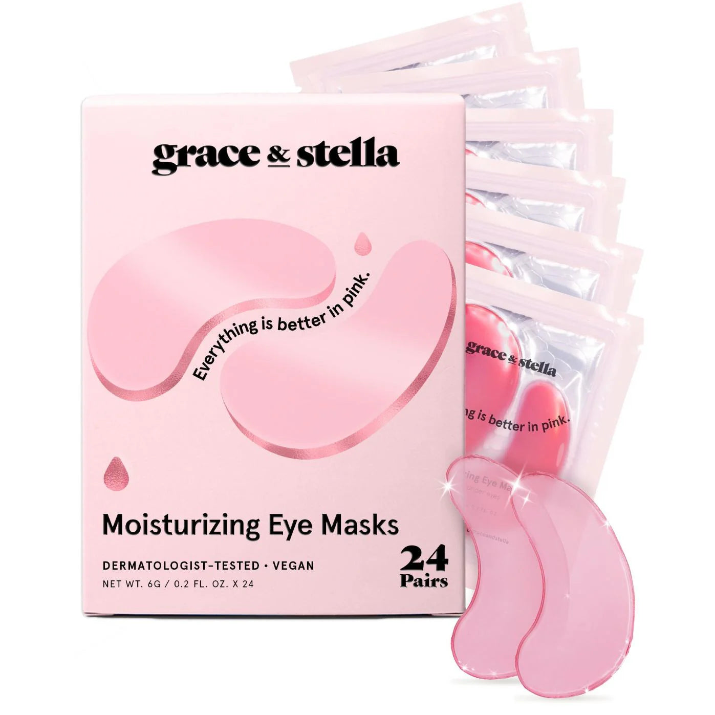 moisturizing pink eye masks