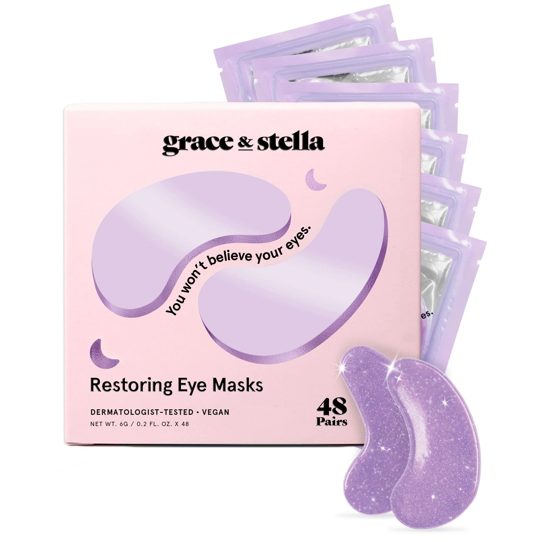 restoring purple eye masks