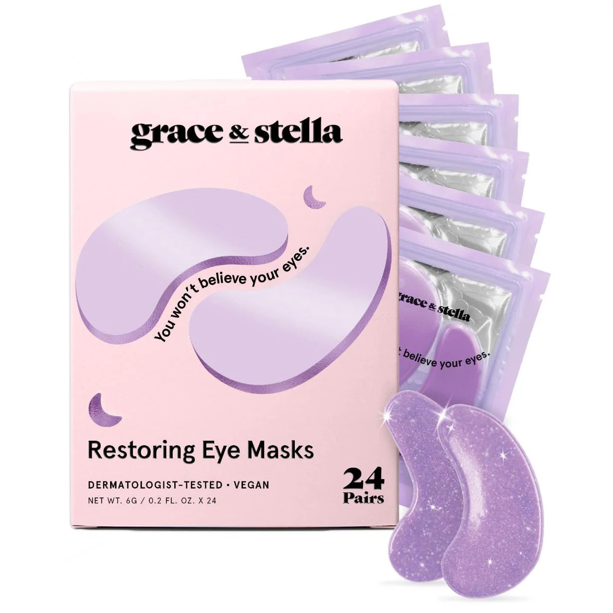 restoring purple eye masks