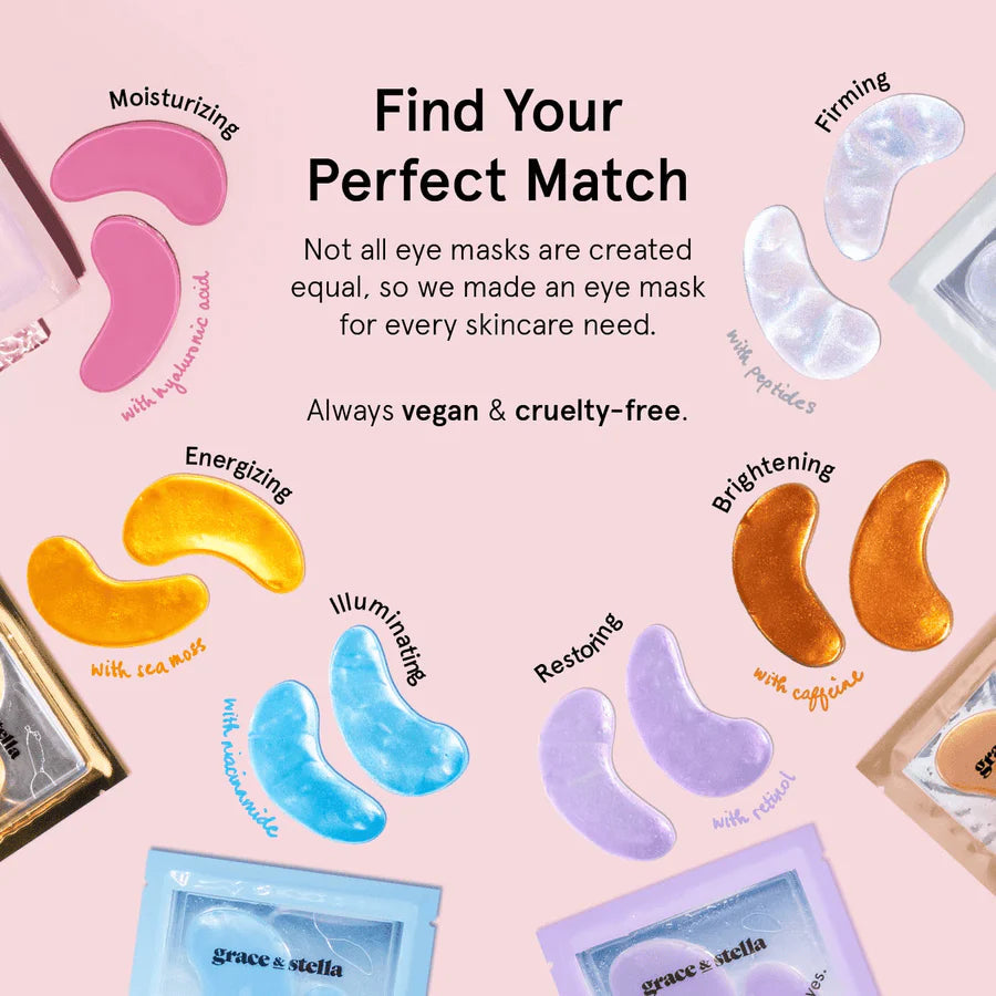 illuminating blue eye masks