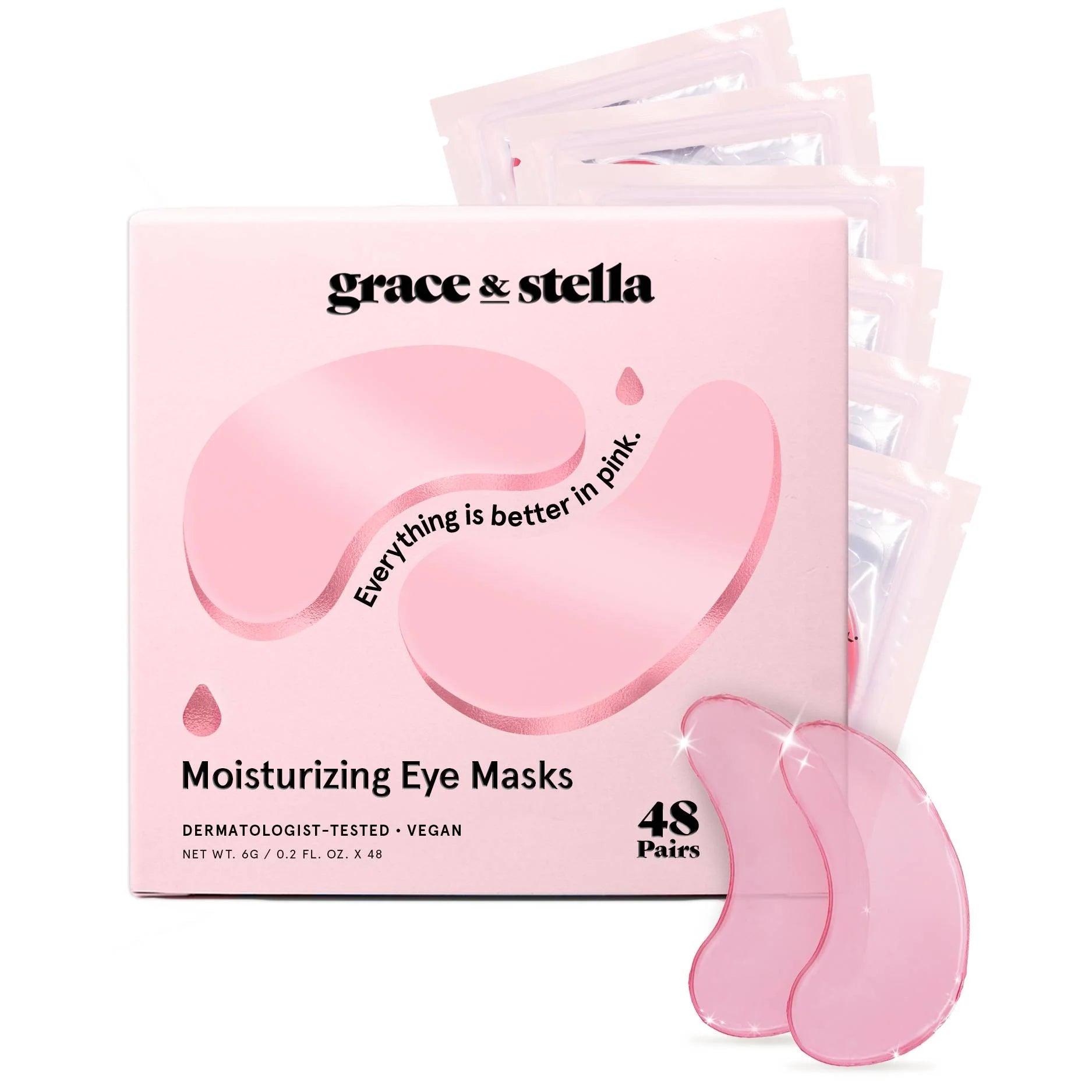 moisturizing pink eye masks