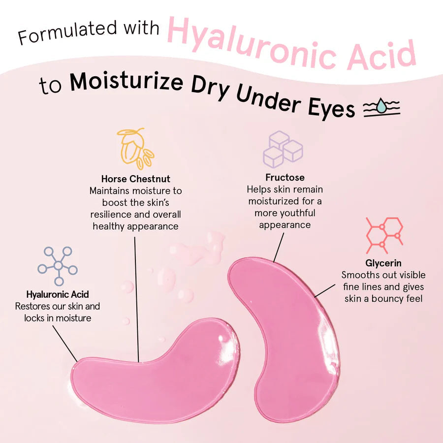 moisturizing pink eye masks