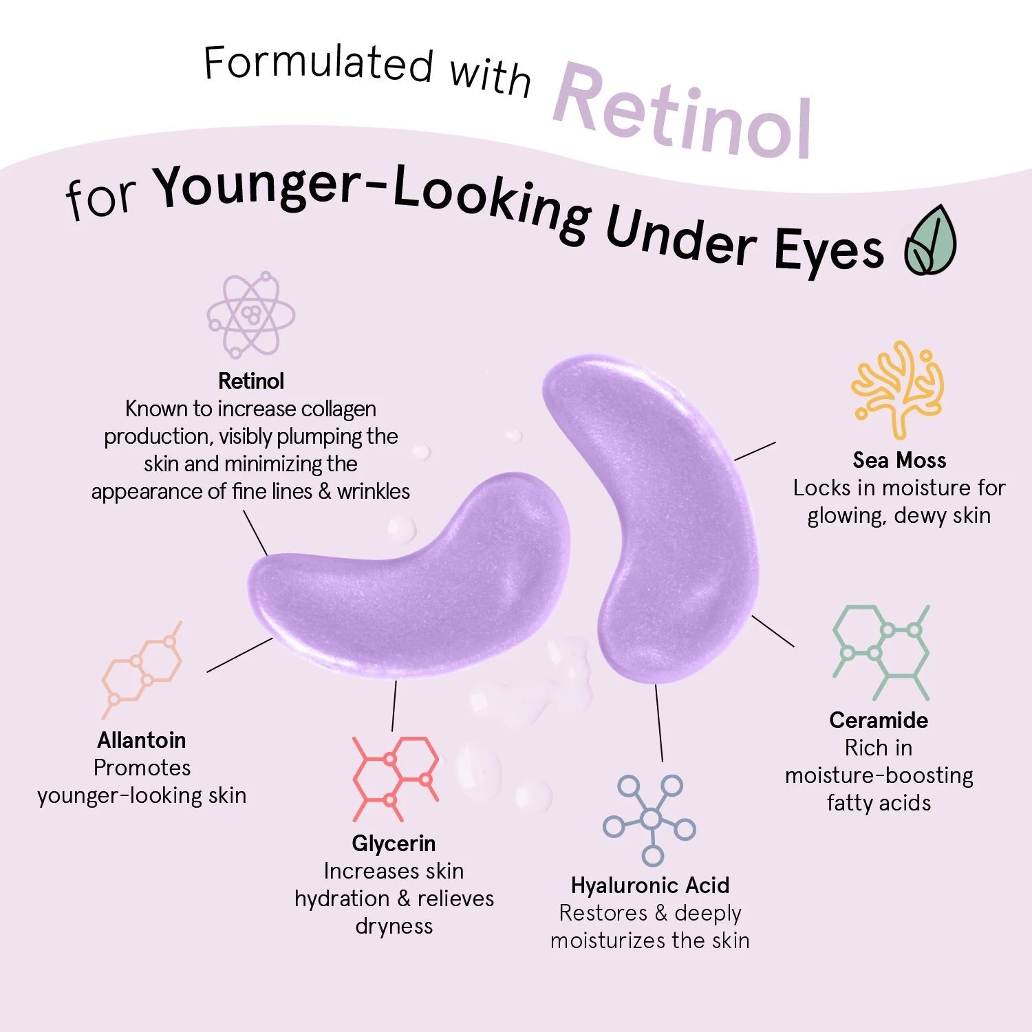 restoring purple eye masks