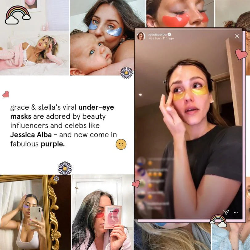 restoring purple eye masks