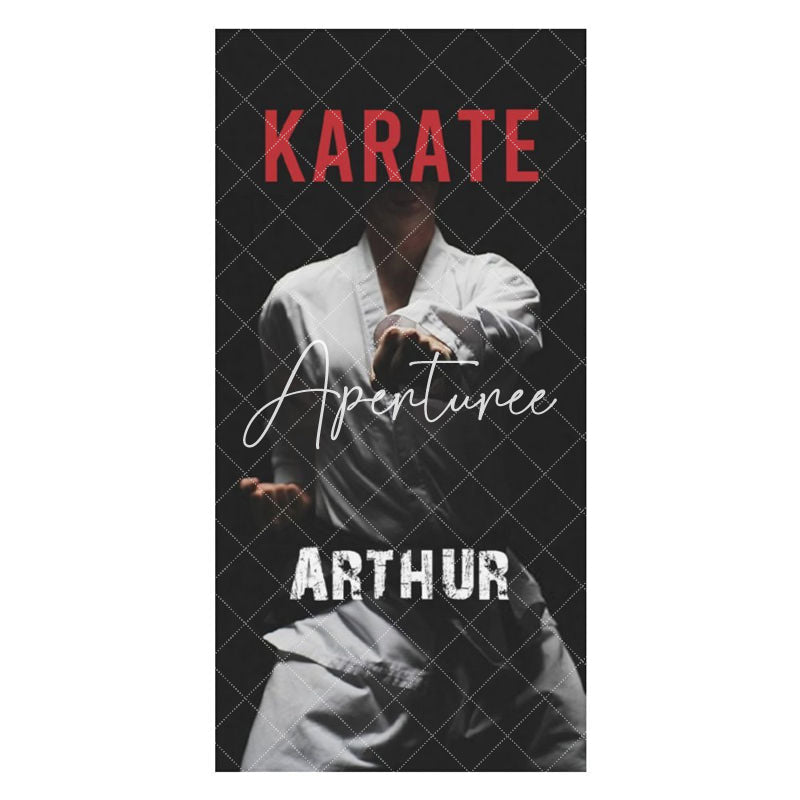 Personalized Name Taekwondo Martial Arts Beach Towel